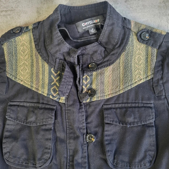CoffeeShop Aztec Utility Canvas Jacket - Picture 5 of 12